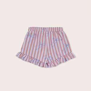 Blue Bows Carla Frill Short