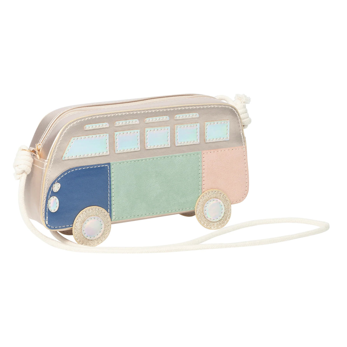 Volkswagen Blue Campervan Zipper Purse - Keep Your Money Safe