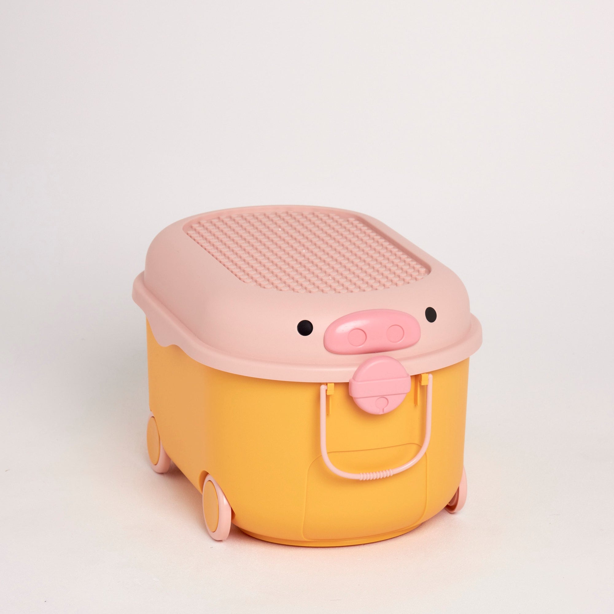 Ride A Long Storage Pig Medium (Yellow and Pink)