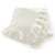 Frill Edge Knit Blanket (Beige)