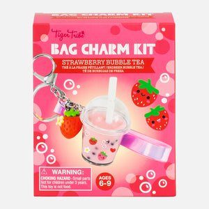 Bag Charm Kit- Strawberry Bubble Tea