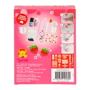 Bag Charm Kit- Strawberry Bubble Tea