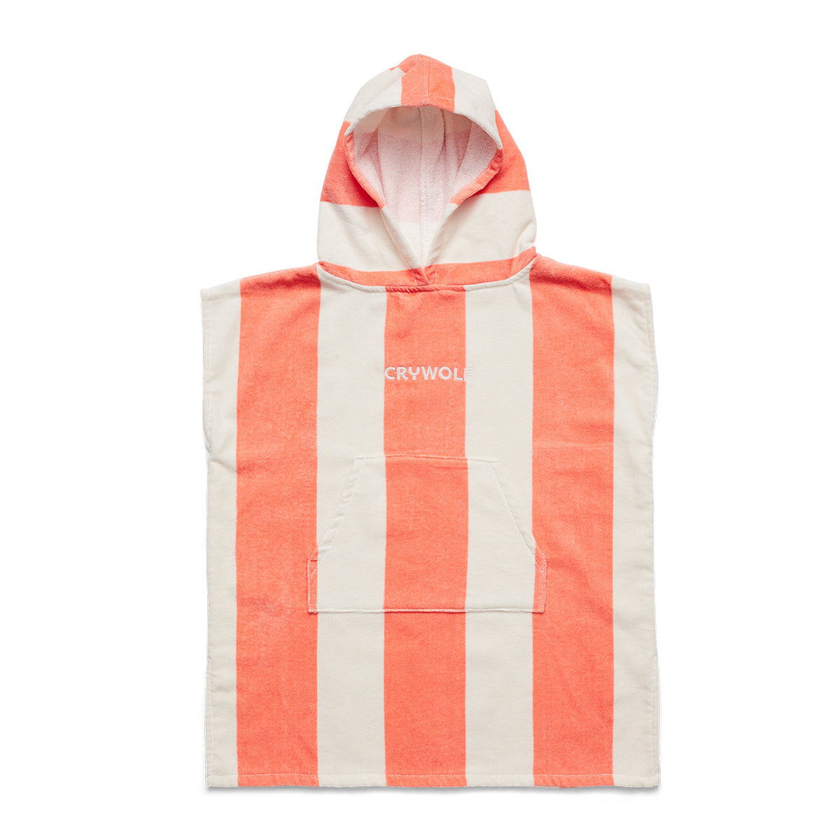 Hooded Towel (Coral Stripe)