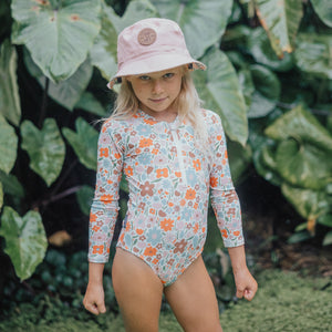 Long Sleeve Swimsuit (Flower Market)