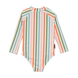 Long Sleeve Swimsuit (Summer Stripe)