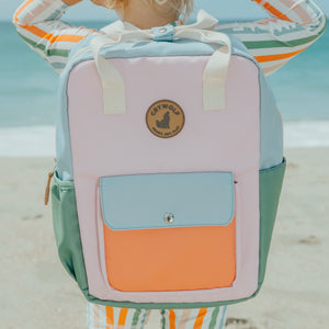 Mini Backpack (Sunset Colour Block)