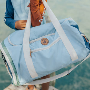 Packable Duffel Bag (Ocean Colour Block)