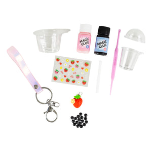 Bag Charm Kit- Strawberry Bubble Tea