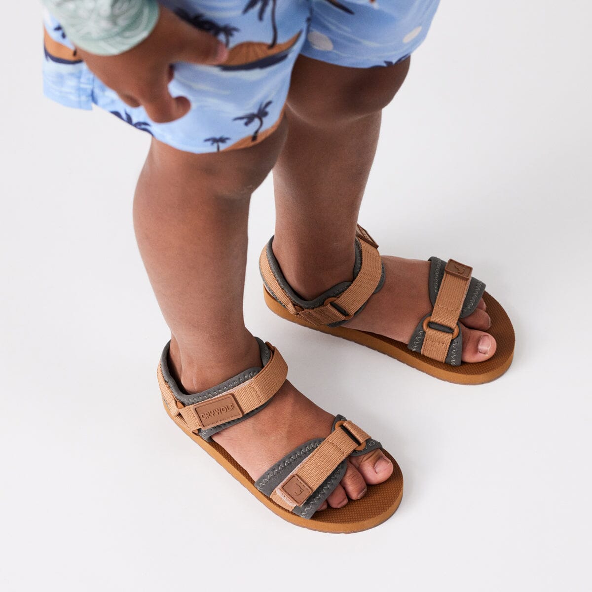 BEACH SANDAL Tan Kawaii Kids