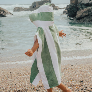 Hooded Towel (Coastal Stripe)