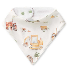 Diggers & Tractors Organic Dribble Bib