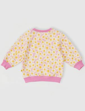 DAISY MEADOW RELAXED TERRY SWEATER