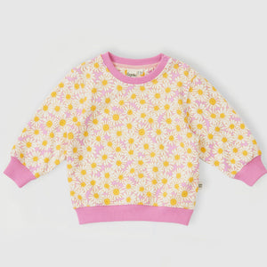 DAISY MEADOW RELAXED TERRY SWEATER