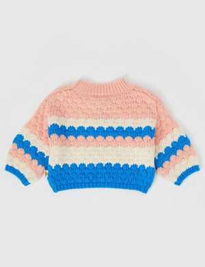 BILLIE BUBBLE KNIT JUMPER (TULIP LAKE)