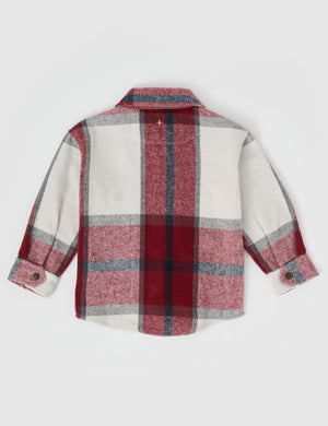 ROWAN CHECK SHIRT (BURGUNDY/NAVY)