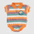 Dino Valley Stripe Polo Romper