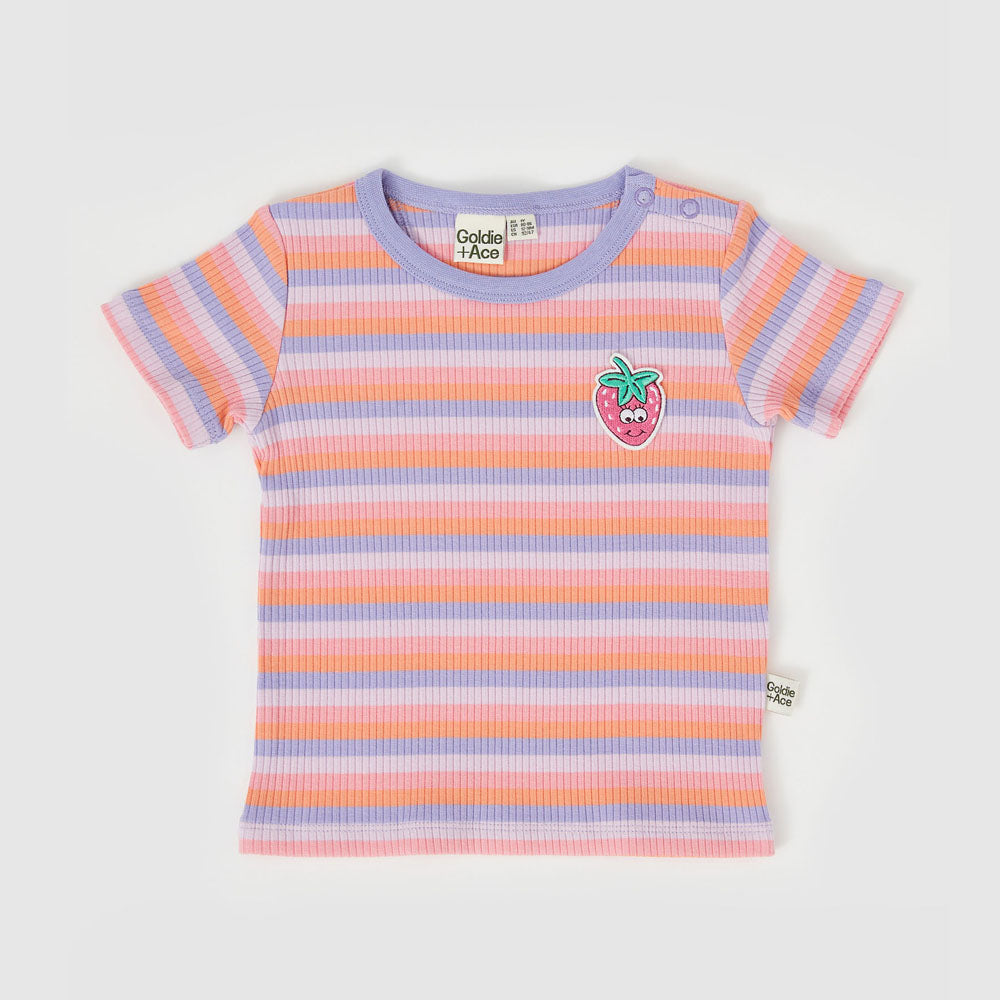 Tutti Frutti Stripe Rib T-Shirt