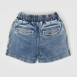 Noah French Terry Denim Look Shorts