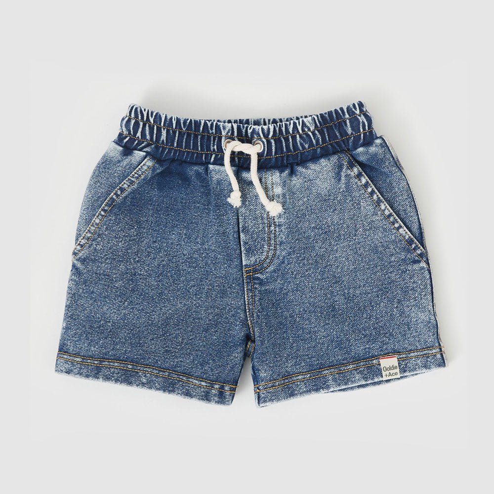 Noah French Terry Denim Look Shorts