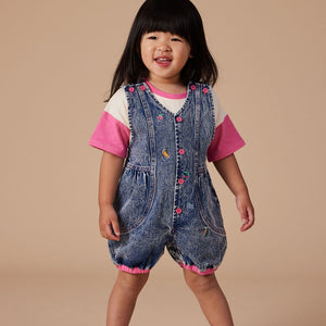 Nina Fruity Denim Romper