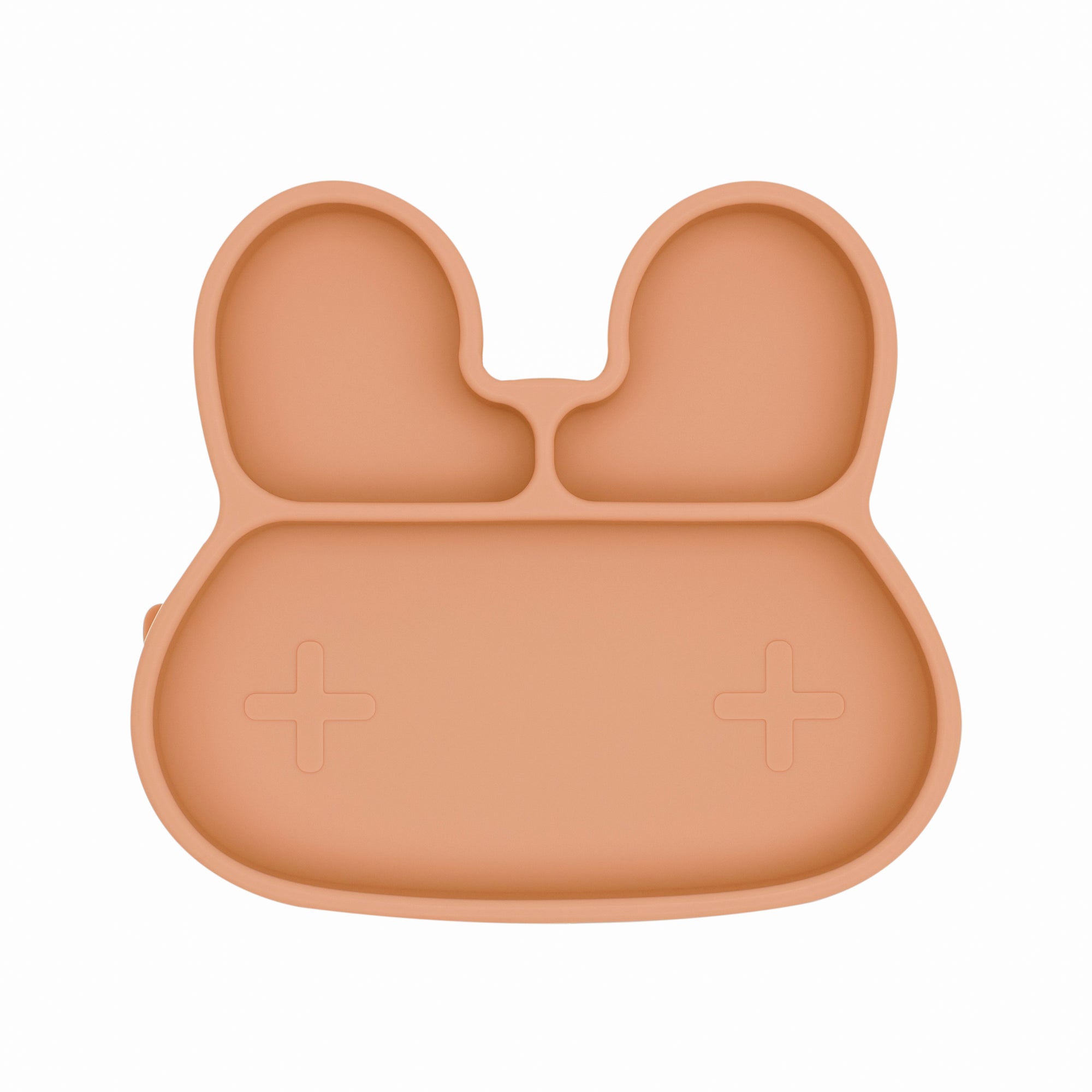 Bunny Stickie Plate (Dark Peach)