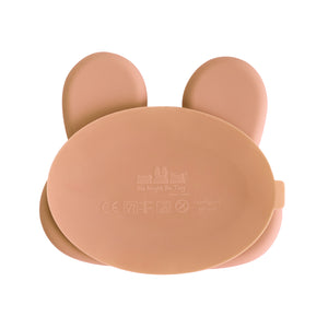 Bunny Stickie Plate (Dark Peach)