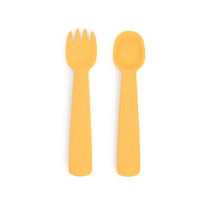 Feedie Fork & Spoon Set (Mustard)