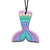 Pastel Mermaid Tail Chew Pendant