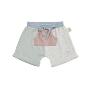 Colour Block Rib Shorts