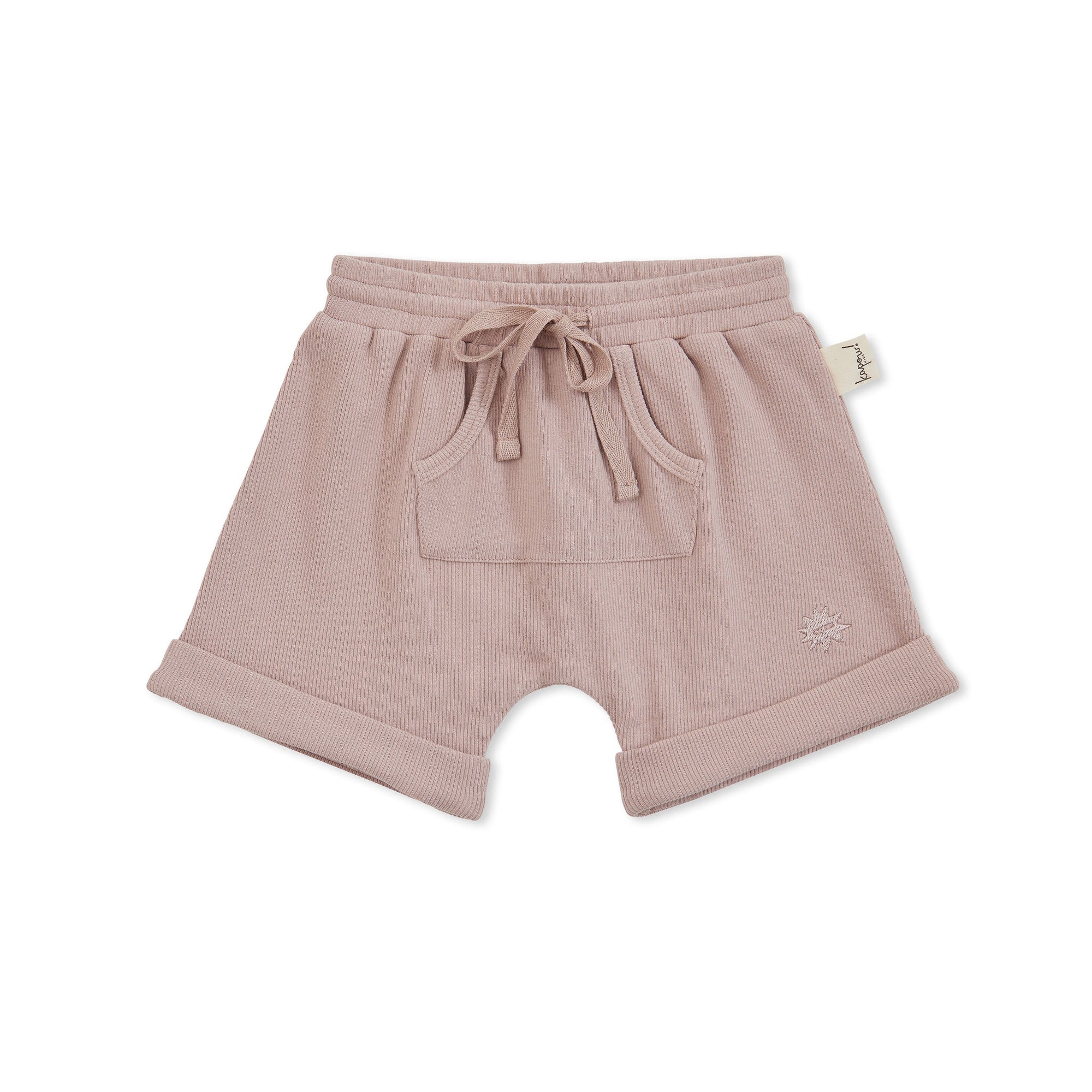 Taupe Rib Shorts