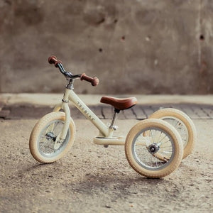 Steel 2 in 1 TryBike (Vintage Cream)