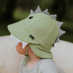 Legionnaire Flap Sun Hat (Dinosaur- Khaki)