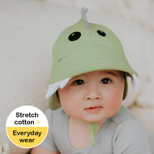 Legionnaire Flap Sun Hat (Dinosaur- Khaki)