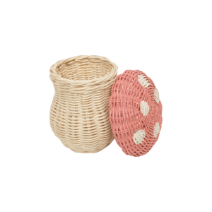 Toadstool Basket (Musk & Straw)