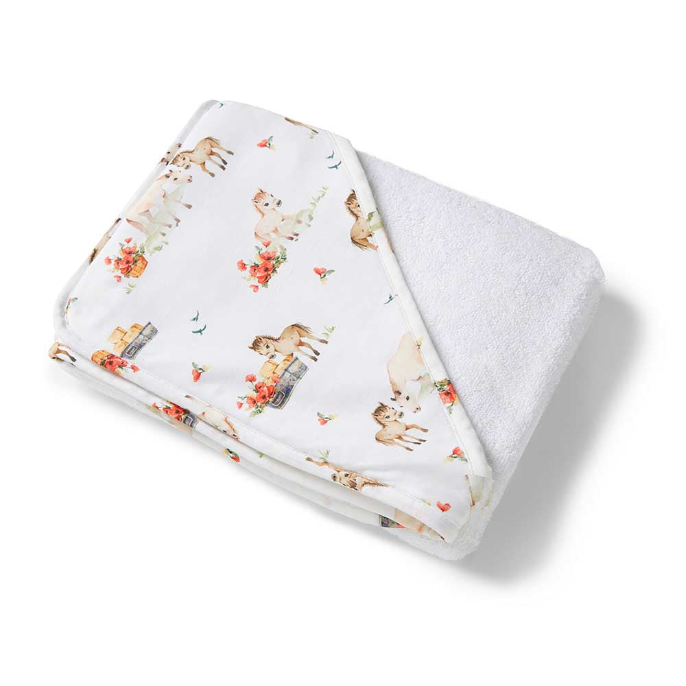 Pony Pals Organic Hooded Baby Towel