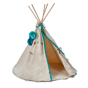 Woodstock Wigwan-Doll`s Teepee (Aqua)