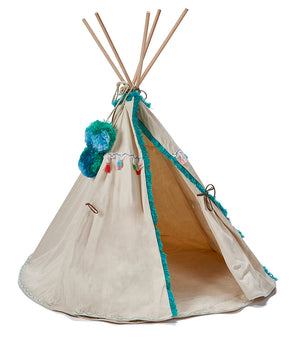 Woodstock Wigwan-Doll`s Teepee (Aqua)