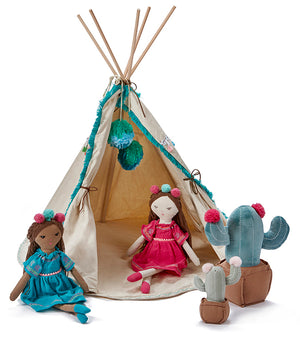 Woodstock Wigwan-Doll`s Teepee (Aqua)