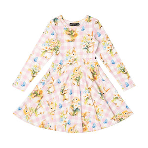 BUNNY BOUQUET WAISTED DRESS