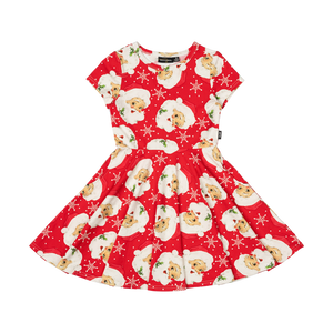 Retro Santa Waisted Dress