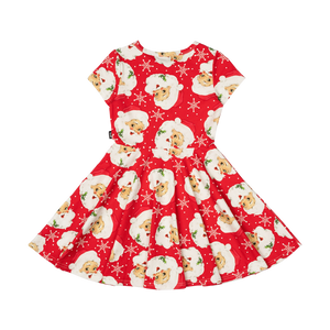 Retro Santa Waisted Dress