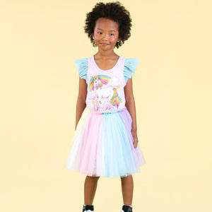 Unicorn Rainbow Singlet Circus Dress