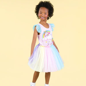 Unicorn Rainbow Singlet Circus Dress