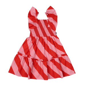 Candy Wrap Shirred Dress