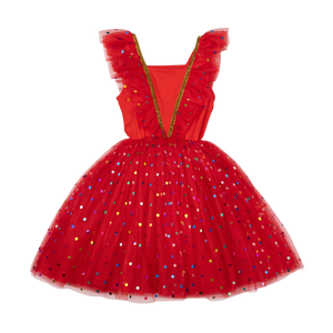 Red Party Tulle Dress