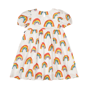 Over The Rainbow Puff Sleeve Dress