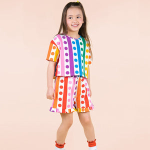 Rainbow Drops Frill Short