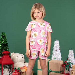 Pink Retro Santa PJ Set