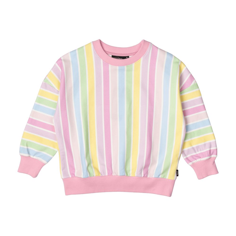 SORBET STRIPE SWEATSHIRT