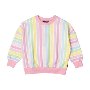 SORBET STRIPE SWEATSHIRT